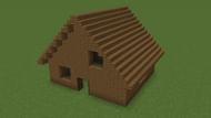 Hut roof (Image via Minecraft)